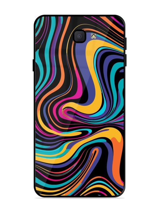 Psychedelic Swirl Glossy Soft Edge Case for Samsung Galaxy J7 Prime Chachhi