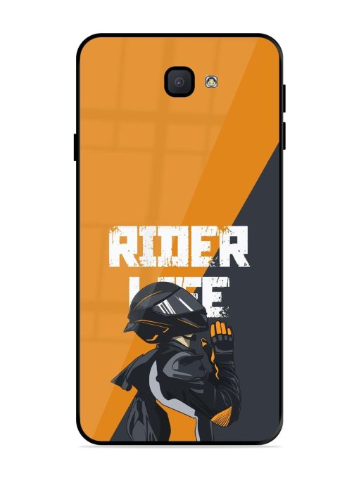 Ride Never Ends Glossy Soft Edge Case for Samsung Galaxy J7 Prime Chachhi