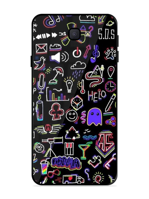 Neon Doodle Glossy Soft Edge Case for Samsung Galaxy J7 Prime Chachhi