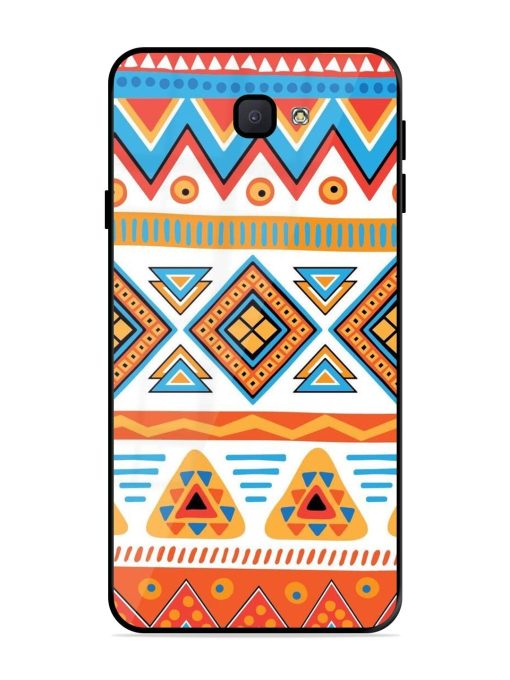 Vibrant Tribal Pattern Glossy Soft Edge Case for Samsung Galaxy J7 Prime Chachhi