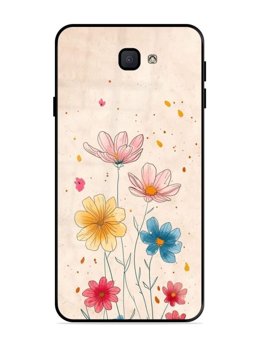 Delicate Bloom Glossy Soft Edge Case for Samsung Galaxy J7 Prime