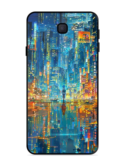 Neon Metropolis Glossy Soft Edge Case for Samsung Galaxy J7 Prime Chachhi