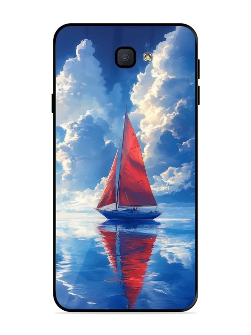 Crimson Sails Glossy Soft Edge Case for Samsung Galaxy J7 Prime Chachhi