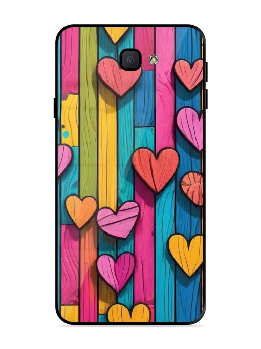 Rainbow Of Hearts Glossy Soft Edge Case for Samsung Galaxy J7 Prime Chachhi