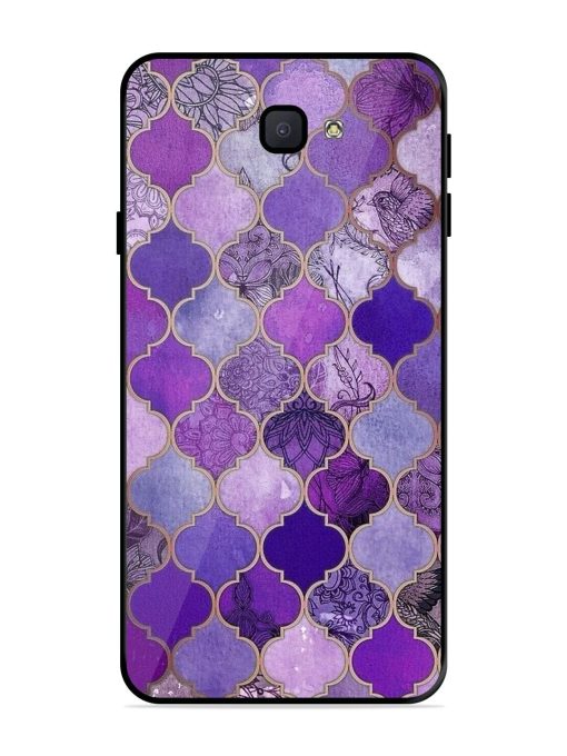 Purple Mosaic Magic Glossy Soft Edge Case for Samsung Galaxy J7 Prime