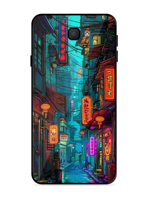 Neon Nightscape Glossy Soft Edge Case for Samsung Galaxy J7 Prime