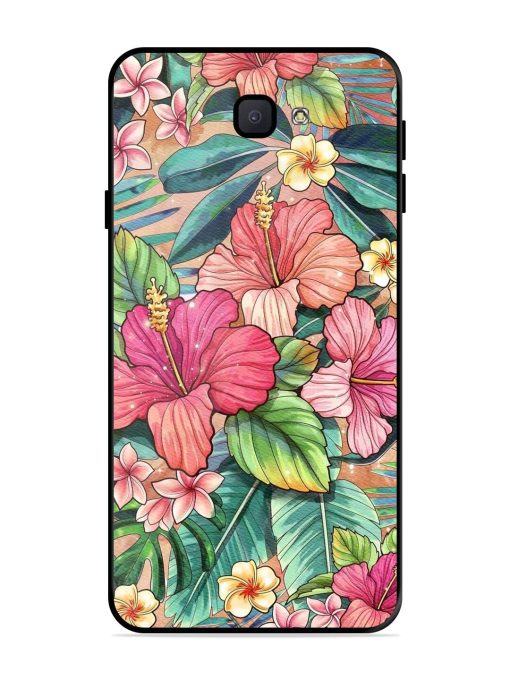 Tropical Tapestry Glossy Soft Edge Case for Samsung Galaxy J7 Prime Chachhi