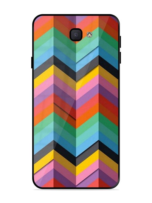 Colorful Zigzag Glossy Soft Edge Case for Samsung Galaxy J7 Prime Chachhi