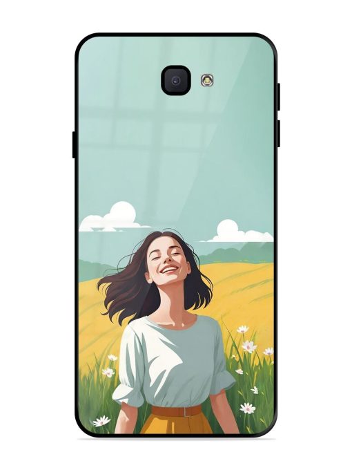 Girl Graffiti Glossy Soft Edge Case for Samsung Galaxy J7 Prime Chachhi