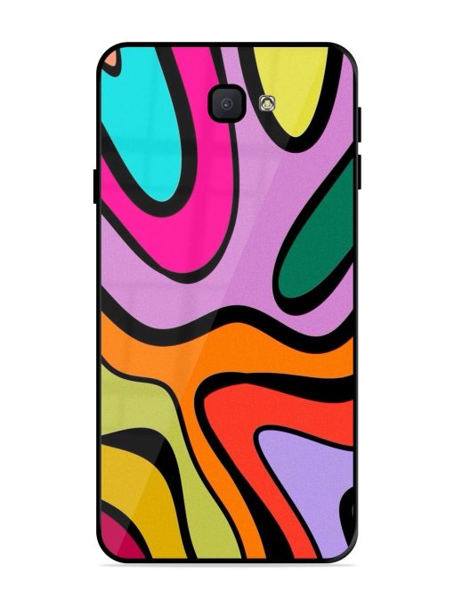 Groovy Swirls Glossy Soft Edge Case for Samsung Galaxy J7 Prime Chachhi