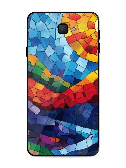 Mosaic Sunset Glossy Soft Edge Case for Samsung Galaxy J7 Prime Chachhi