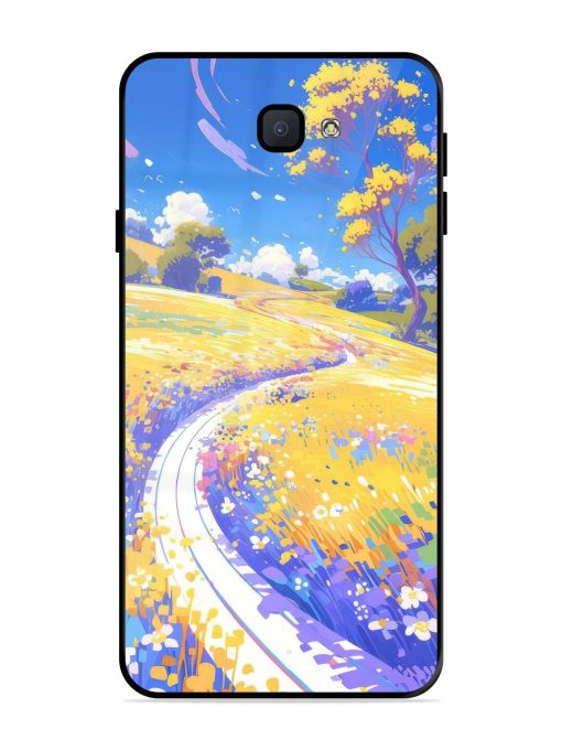 Vibrant Spring Meadow Glossy Soft Edge Case for Samsung Galaxy J7 Prime Chachhi