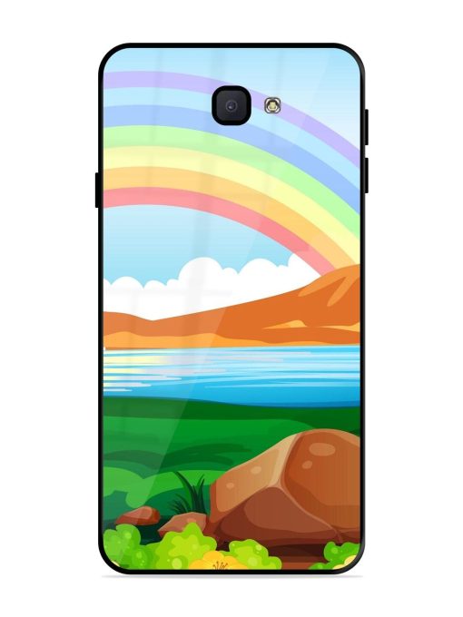 Rainbow Over The Lake Glossy Soft Edge Case for Samsung Galaxy J7 Prime Chachhi