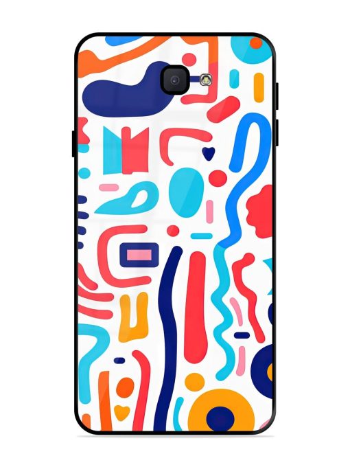 Whimsical Doodle Chaos Glossy Soft Edge Case for Samsung Galaxy J7 Prime Chachhi