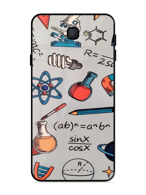 Science Doodle Delight Glossy Soft Edge Case for Samsung Galaxy J7 Prime Chachhi