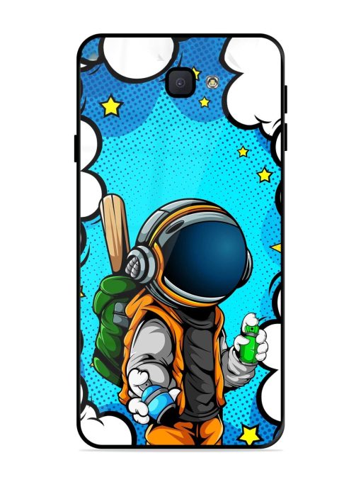 Space Graffiti Artist Glossy Soft Edge Case for Samsung Galaxy J7 Prime Chachhi