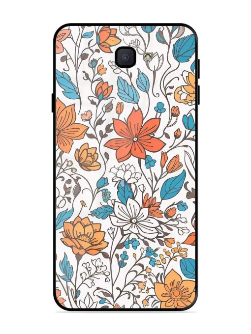 Floral Symphony Glossy Soft Edge Case for Samsung Galaxy J7 Prime 2 Chachhi