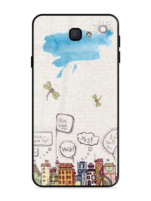 Doodle City Glossy Soft Edge Case for Samsung Galaxy J7 Prime 2 Chachhi