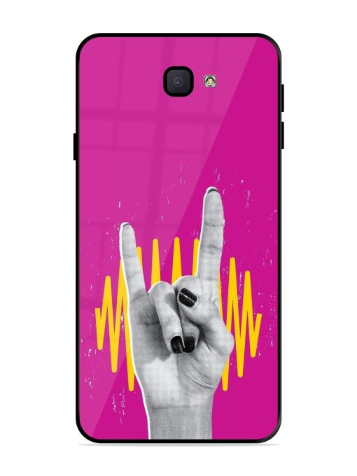 Rock Hand Glossy Soft Edge Case for Samsung Galaxy J7 Prime 2 Chachhi