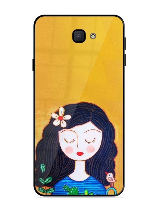 Girl Illustration Glossy Soft Edge Case for Samsung Galaxy J7 Prime 2 Chachhi