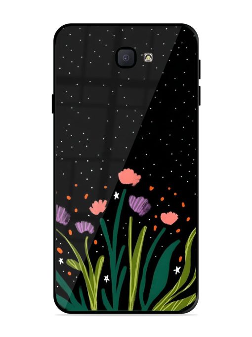 Midnight Bloom Glossy Soft Edge Case for Samsung Galaxy J7 Prime 2 Chachhi