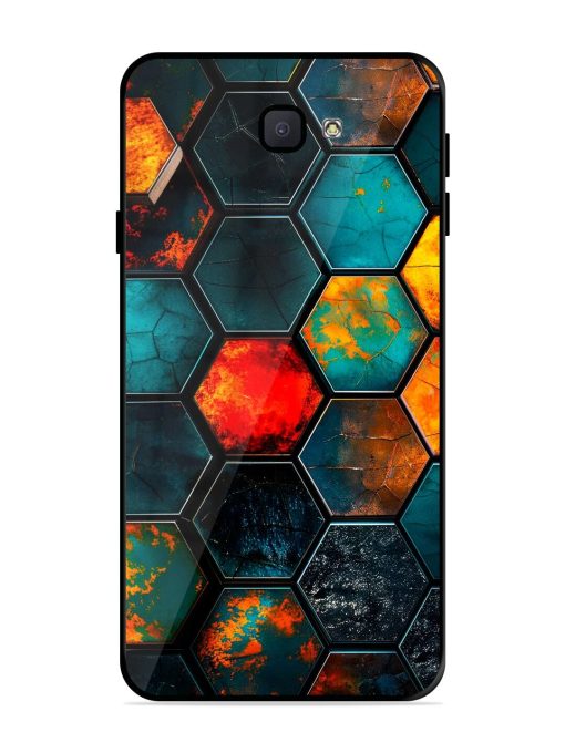 Hexagon Hive Glossy Soft Edge Case for Samsung Galaxy J7 Prime 2 Chachhi