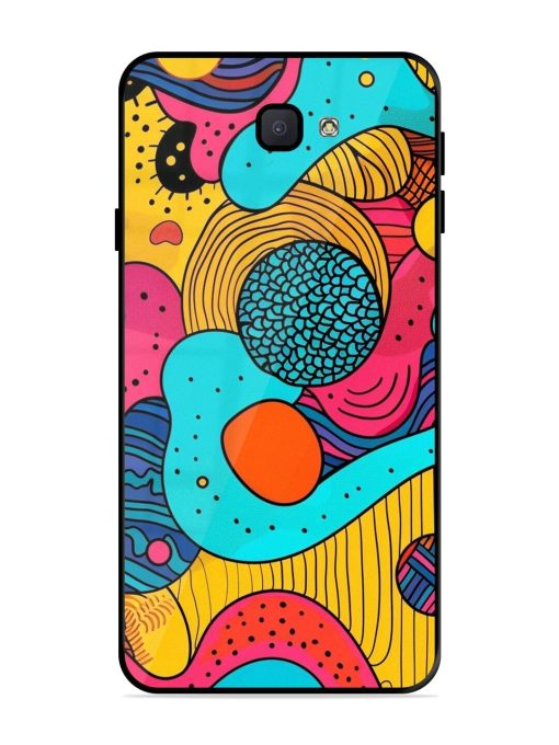 Psychedelic Patterns Glossy Soft Edge Case for Samsung Galaxy J7 Prime 2 Chachhi