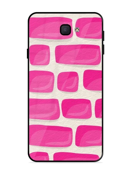 Pink Brick Wall Glossy Soft Edge Case for Samsung Galaxy J7 Prime 2 Chachhi