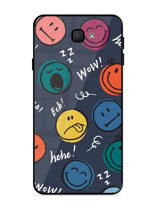 Emoticon Parade Glossy Soft Edge Case for Samsung Galaxy J7 Prime 2