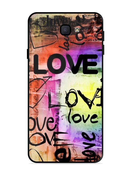 Love Graffiti Glossy Soft Edge Case for Samsung Galaxy J7 Prime 2 Chachhi