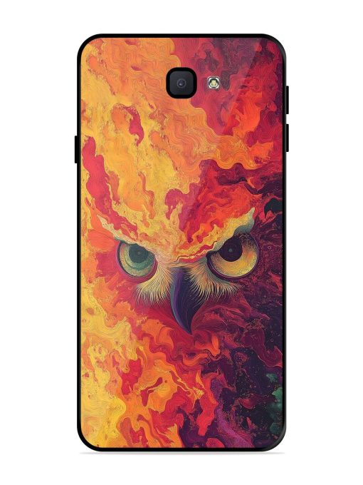 Fiery Owl Glossy Soft Edge Case for Samsung Galaxy J7 Prime 2 Chachhi