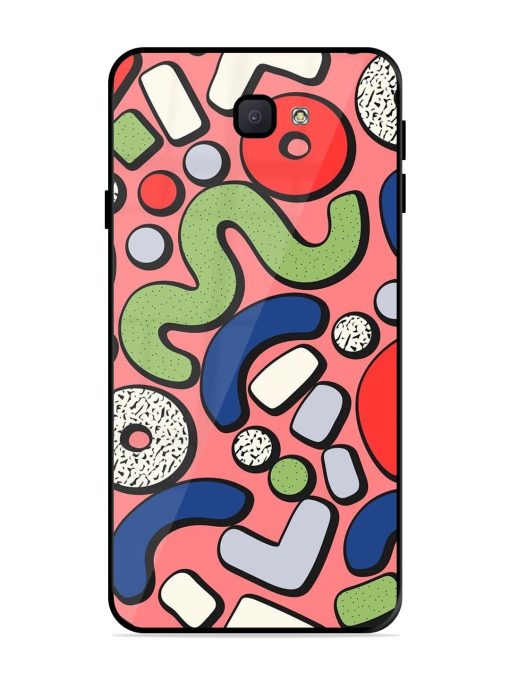 Groovy Geometric Shapes Glossy Soft Edge Case for Samsung Galaxy J7 Prime 2