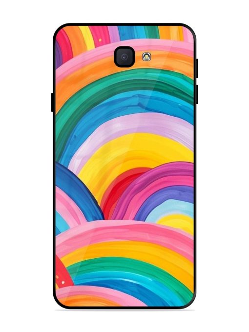 Rainbow Cascade Glossy Soft Edge Case for Samsung Galaxy J7 Prime 2 Chachhi