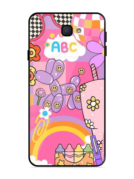 Whimsical Y2K Chaos Glossy Soft Edge Case for Samsung Galaxy J7 Prime 2 Chachhi