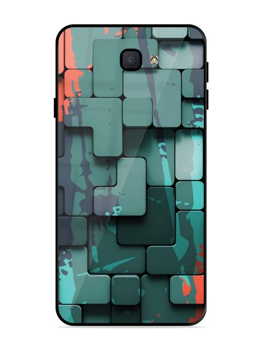 Abstract Geometric Mosaic Glossy Soft Edge Case for Samsung Galaxy J7 Prime 2