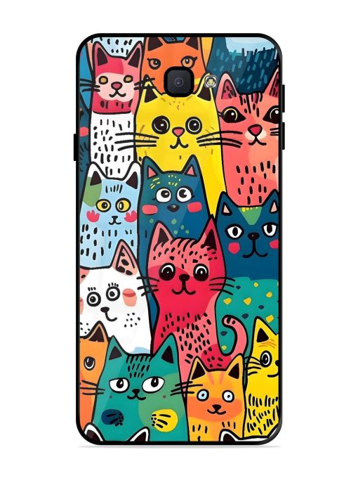 Feline Frenzy Glossy Soft Edge Case for Samsung Galaxy J7 Prime 2 Chachhi