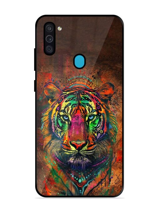 Cosmic Tiger Glossy Soft Edge Case for Samsung Galaxy M11 Chachhi