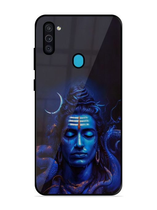 Mystic Mahadev Glossy Soft Edge Case for Samsung Galaxy M11 Chachhi