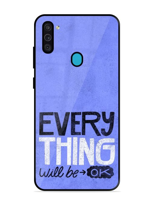 Hopeful Hues Glossy Soft Edge Case for Samsung Galaxy M11 Chachhi