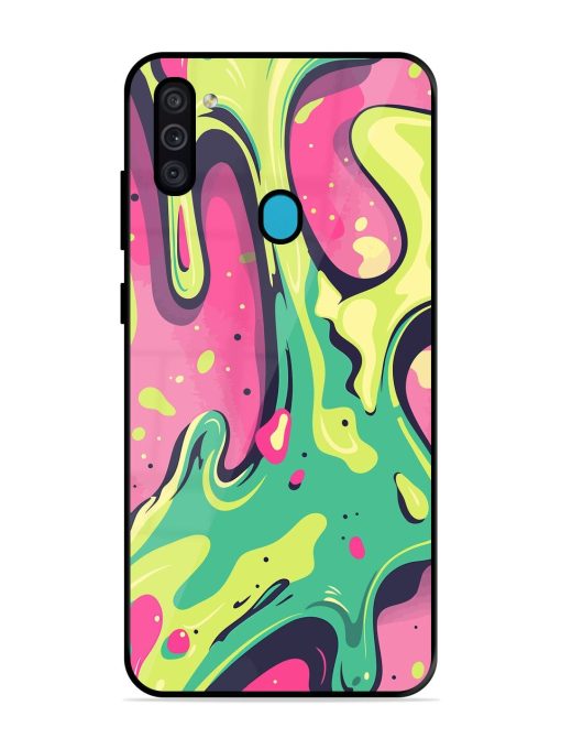 Gooey Grooves Glossy Soft Edge Case for Samsung Galaxy M11 Chachhi