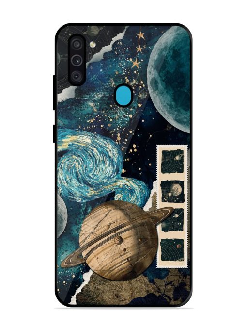 Celestial Tapestry Glossy Soft Edge Case for Samsung Galaxy M11 Chachhi