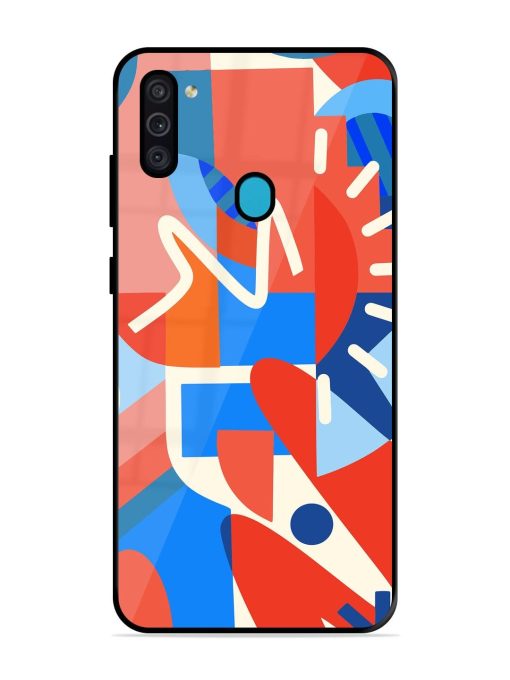 Abstract Harmony Glossy Soft Edge Case for Samsung Galaxy M11 Chachhi