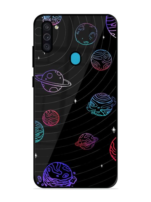 Cosmic Ballet Glossy Soft Edge Case for Samsung Galaxy M11 Chachhi