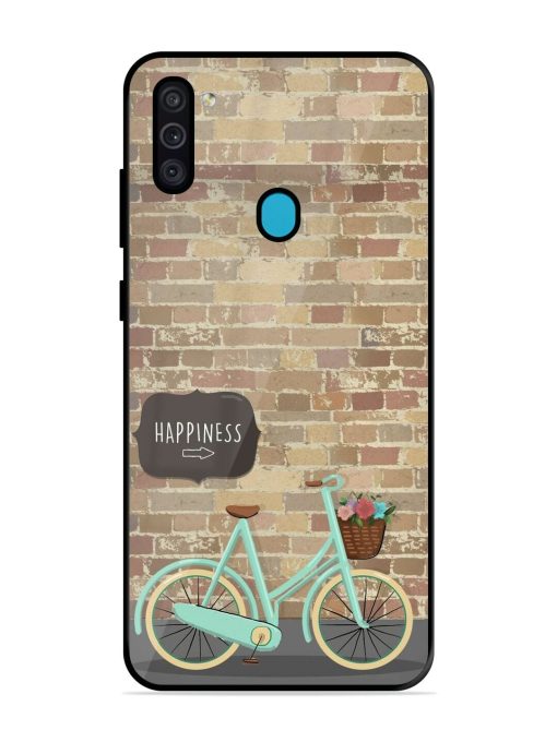 Pedaling Towards Happiness Glossy Soft Edge Case for Samsung Galaxy M11 Chachhi