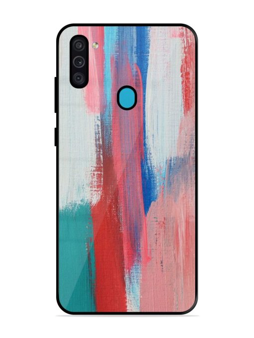 Colorful Chaos Glossy Soft Edge Case for Samsung Galaxy M11 Chachhi