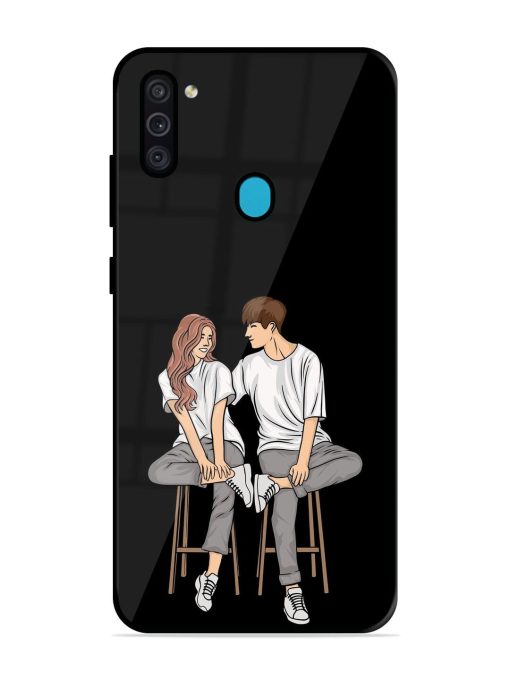 Soulful Connection Glossy Soft Edge Case for Samsung Galaxy M11 Chachhi