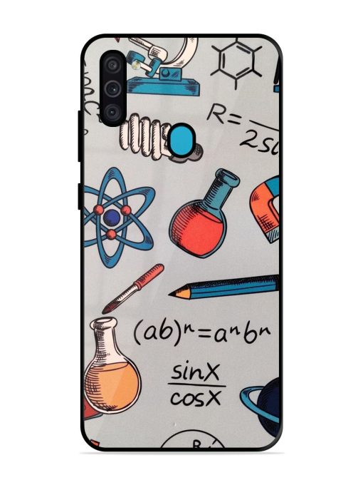 Science Doodle Glossy Soft Edge Case for Samsung Galaxy M11 Chachhi