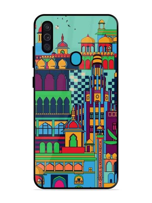 Indian Tapestry Glossy Soft Edge Case for Samsung Galaxy M11 Chachhi