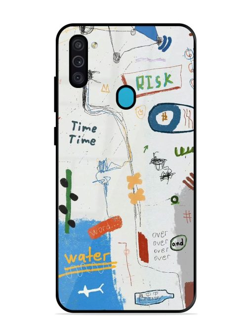 Mind Map Madness Glossy Soft Edge Case for Samsung Galaxy M11 Chachhi