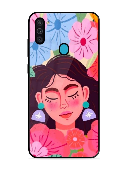 Blooming Serenity Glossy Soft Edge Case for Samsung Galaxy M11 Chachhi